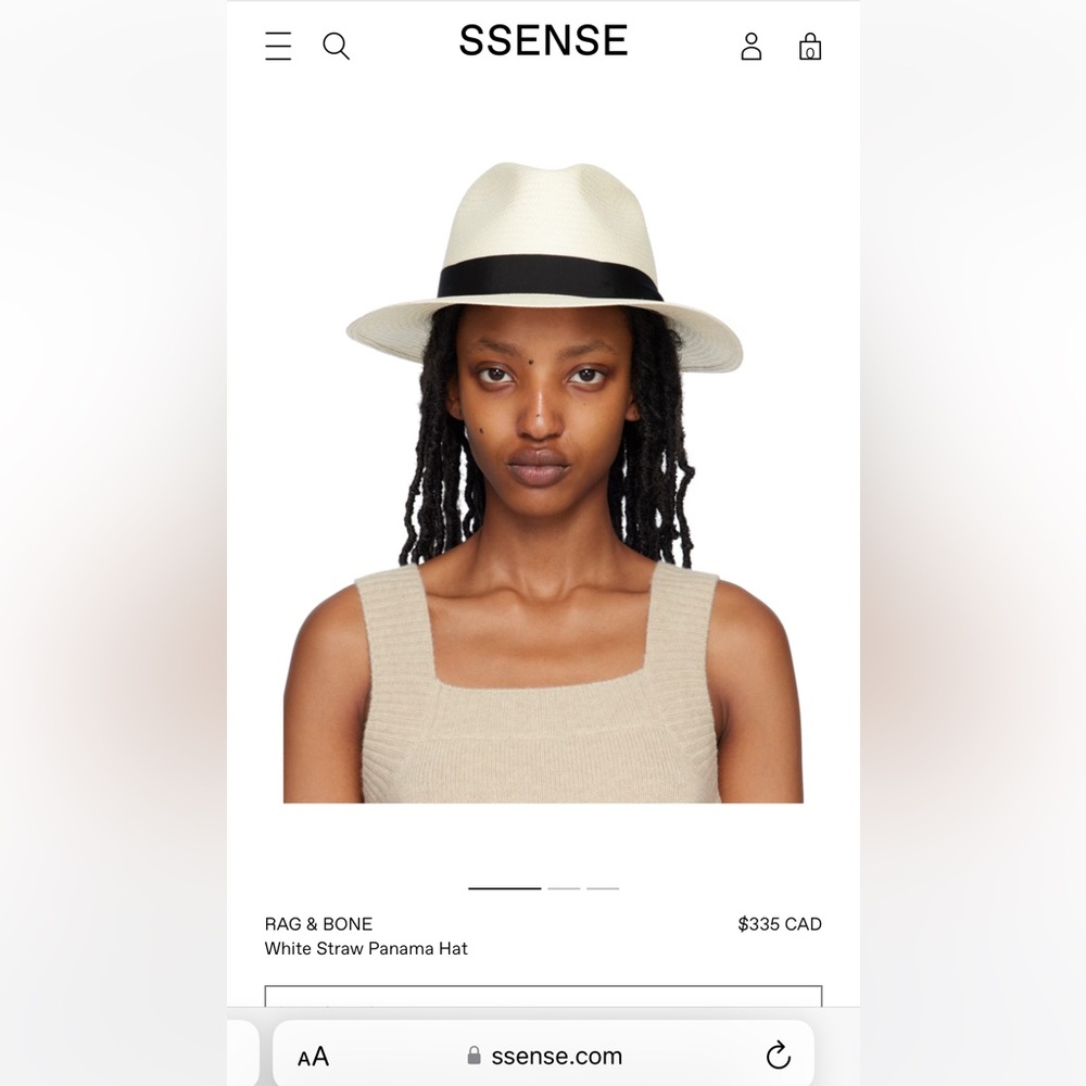 Rag & Bone Straw Panama Summer Hat